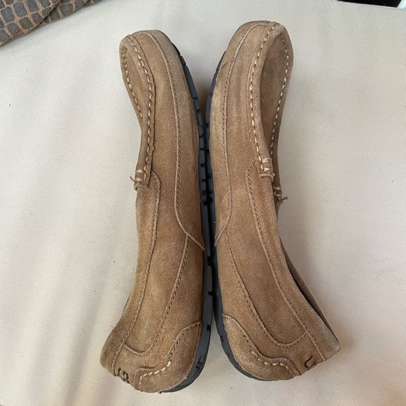 Ugg Alder Suede Slip On Shoe Slipper Tan Size 10 - Picture 8 of 10